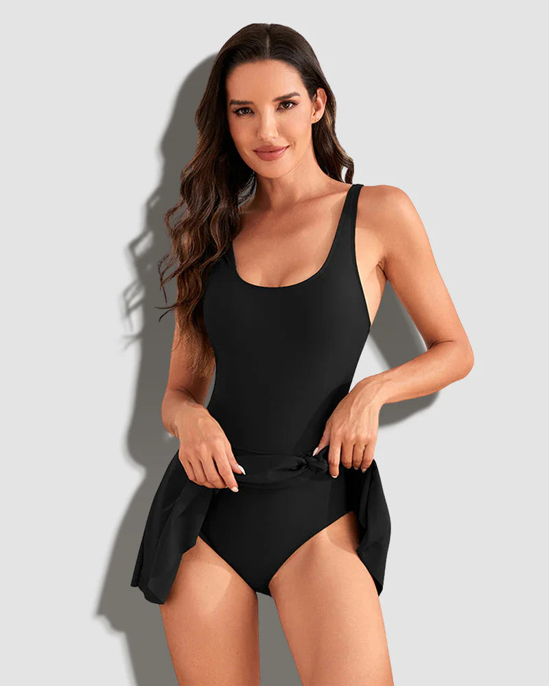 Palmara™ BloomCurve Tummy-Control Swimdress