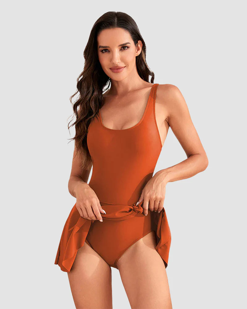 Palmara™ BloomCurve Tummy-Control Swimdress