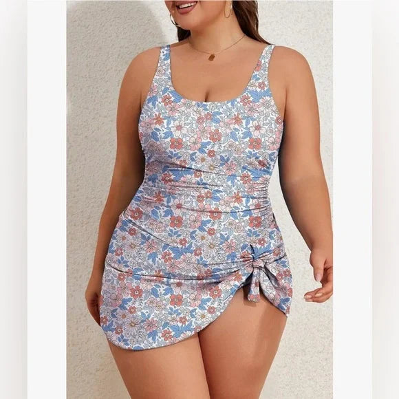 Palmara™ BloomCurve Tummy-Control Swimdress