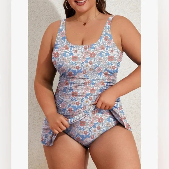 Palmara™ BloomCurve Tummy-Control Swimdress