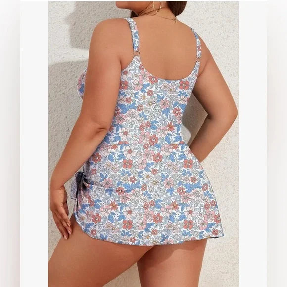 Palmara™ BloomCurve Tummy-Control Swimdress